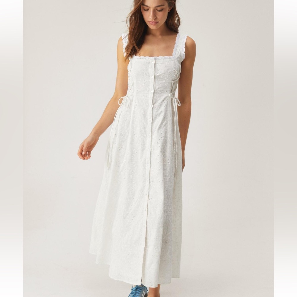 NASTY GAL EYELET DRESS // US 12
